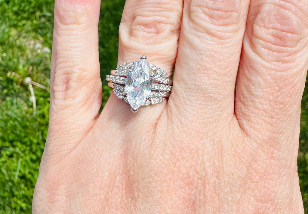 Violetta Luxe Marquise Stack Ring Set