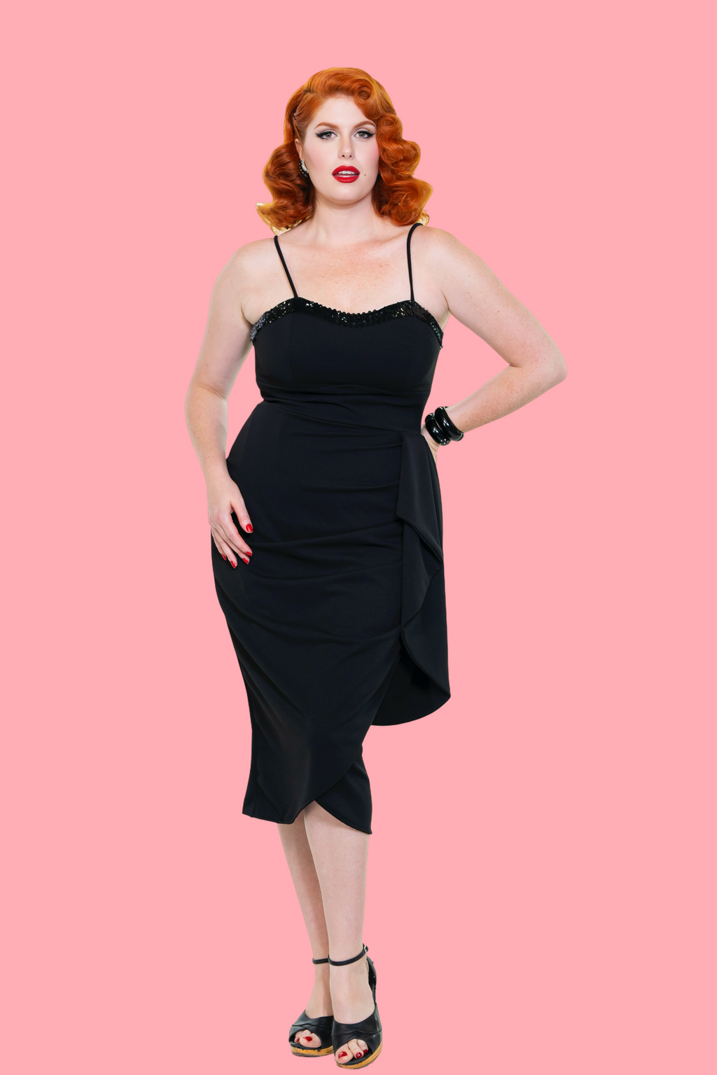 Shimmering Sarong in Black BACKORDER