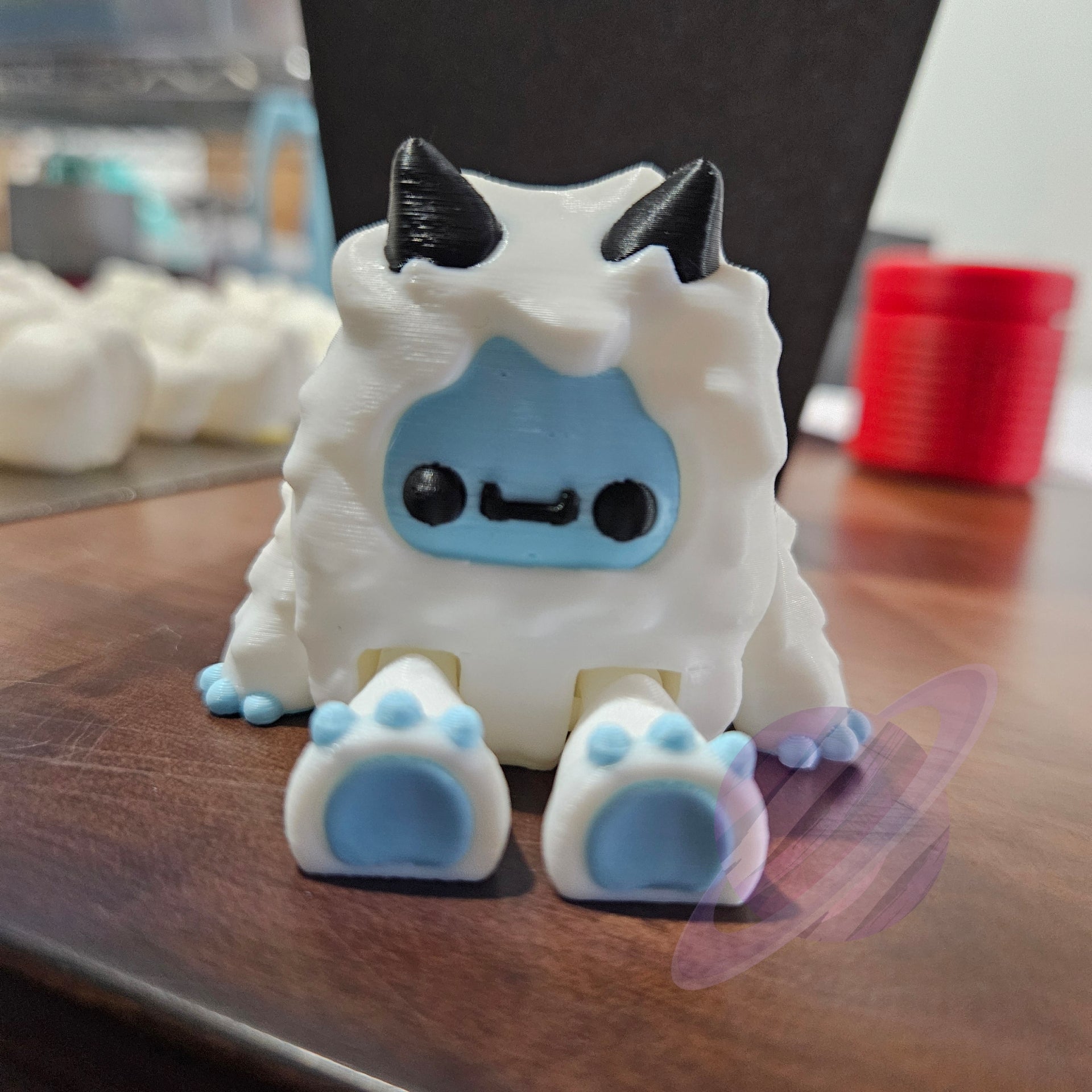 SNOW YETI-3D PRINTED STRAW BUDDY