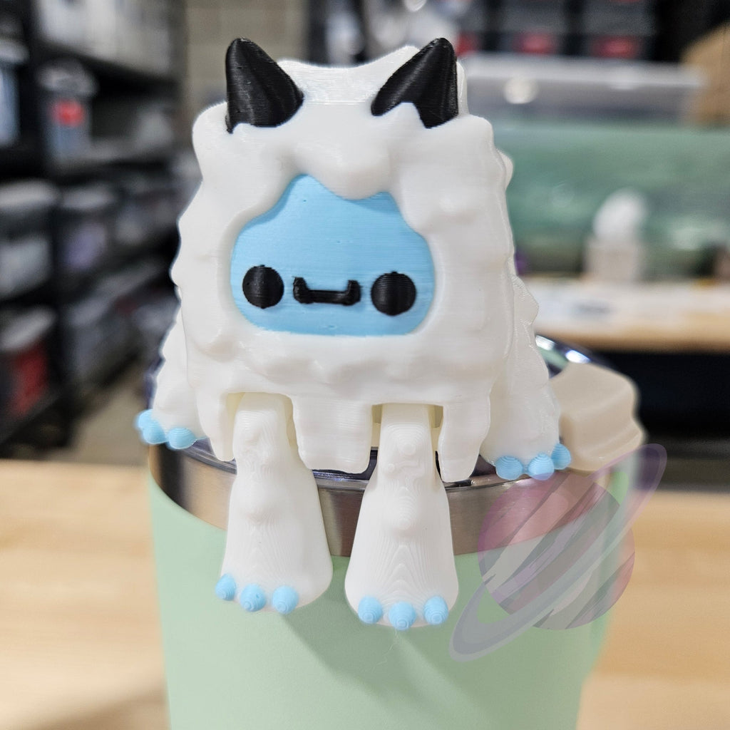 SNOW YETI-3D PRINTED STRAW BUDDY