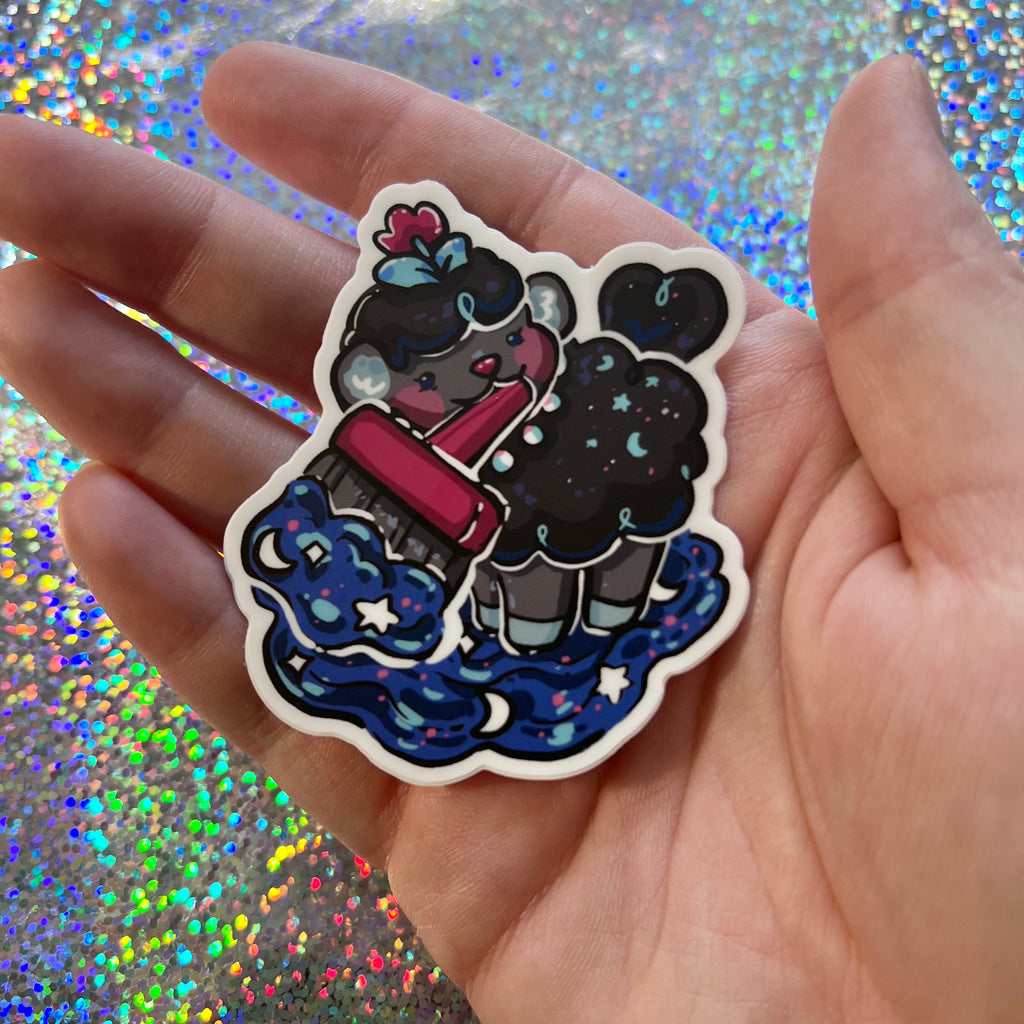 Space Paintbrush Rose the Sheep ~ Sticker