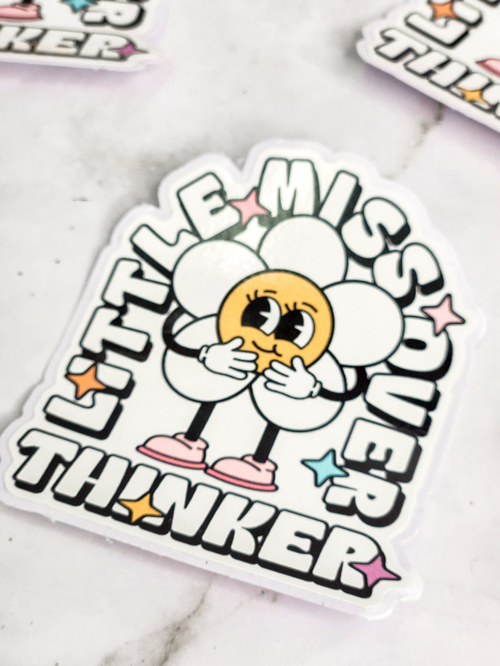 Little miss overthinker sticker