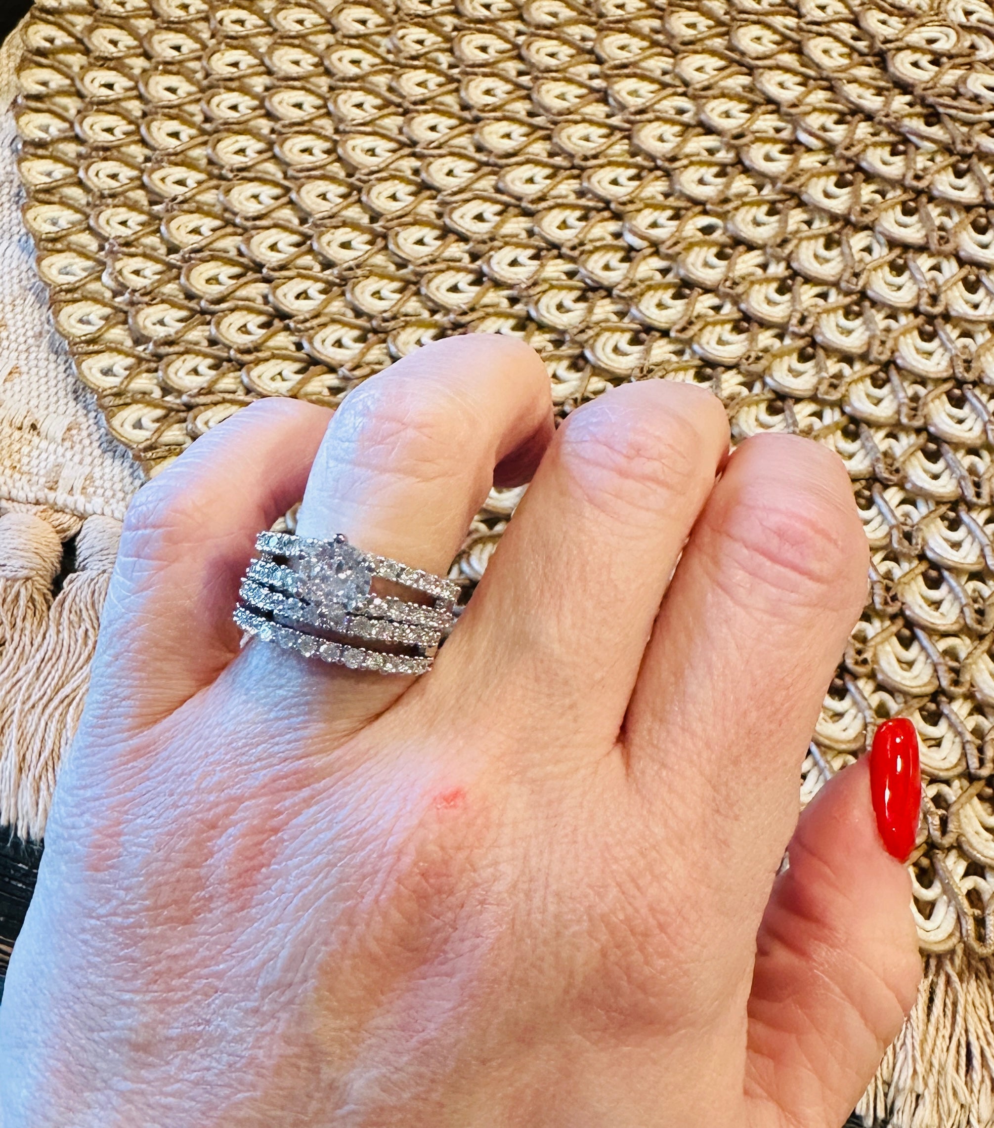 Bethany 2 Piece Ring Set-SIlver