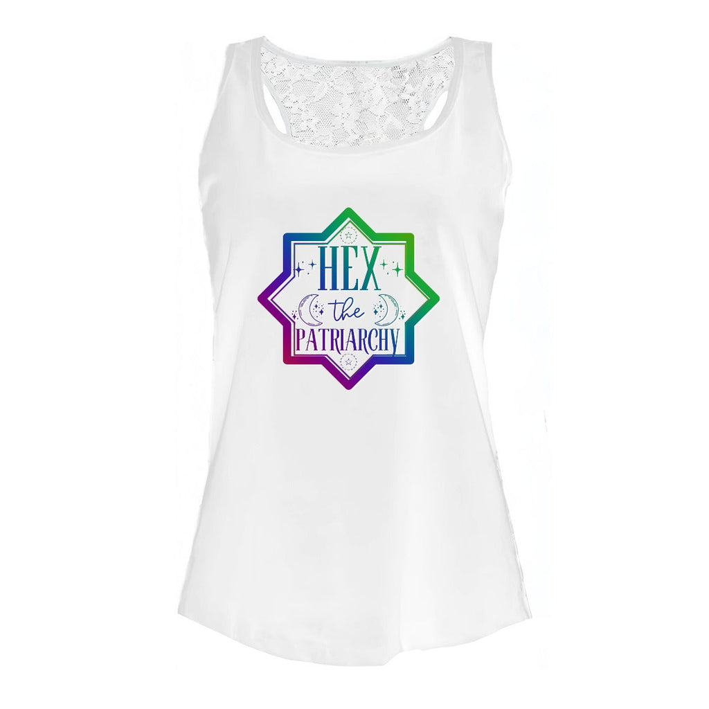Hex the Patriarchy: Cosmic Conjure Women's Lace Tank