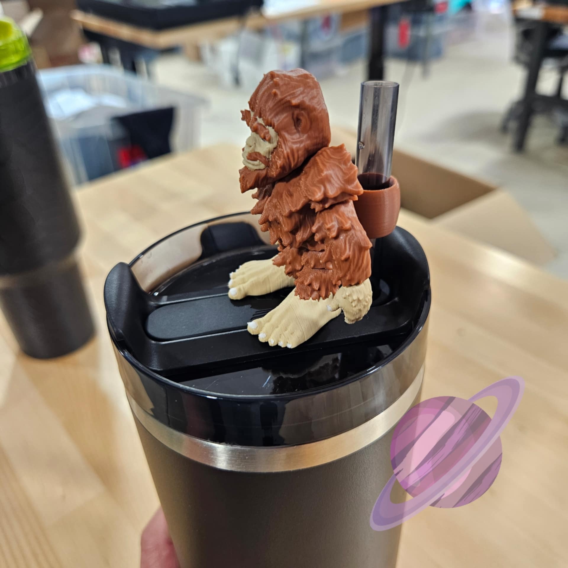 BIG FOOT 3D PRINTED STRAW BUDDY