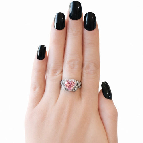 Alexa Pink Heart Ring