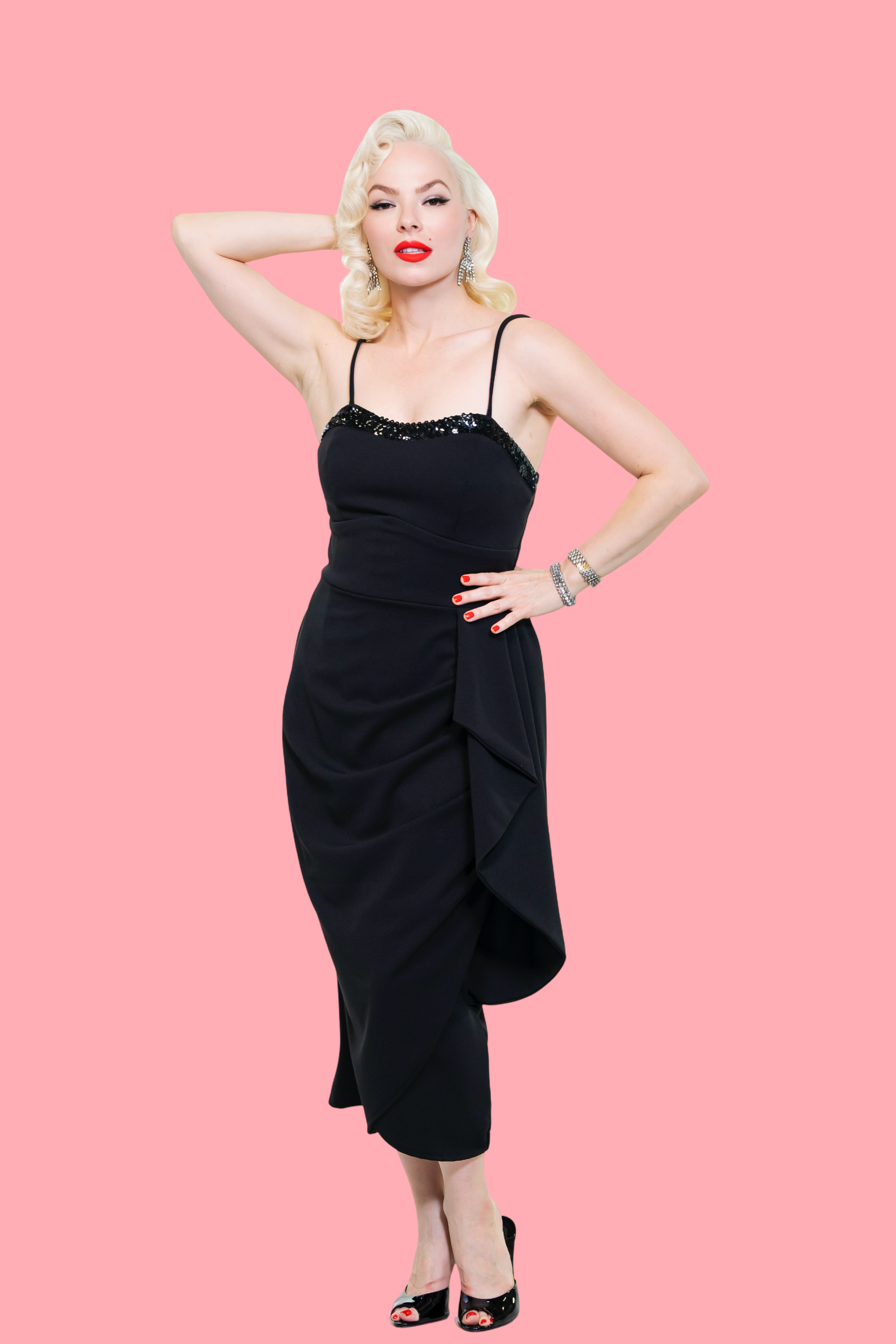 Shimmering Sarong in Black BACKORDER