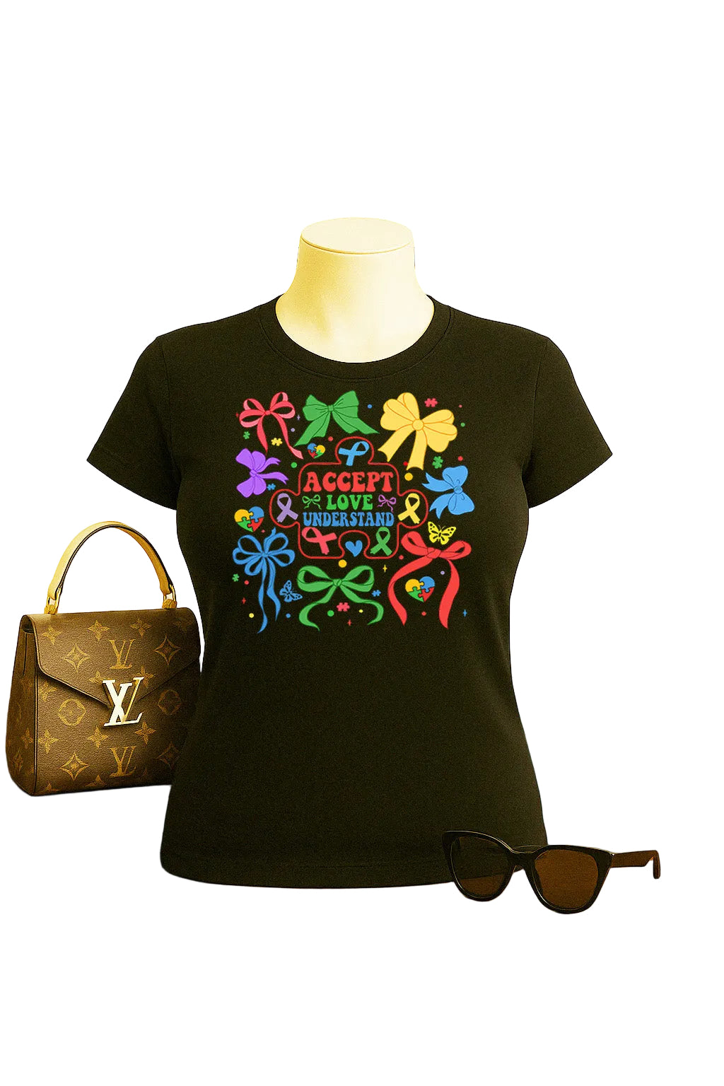 Accept Love Understand Autism Awareness 3 Graphic Tee Shirt