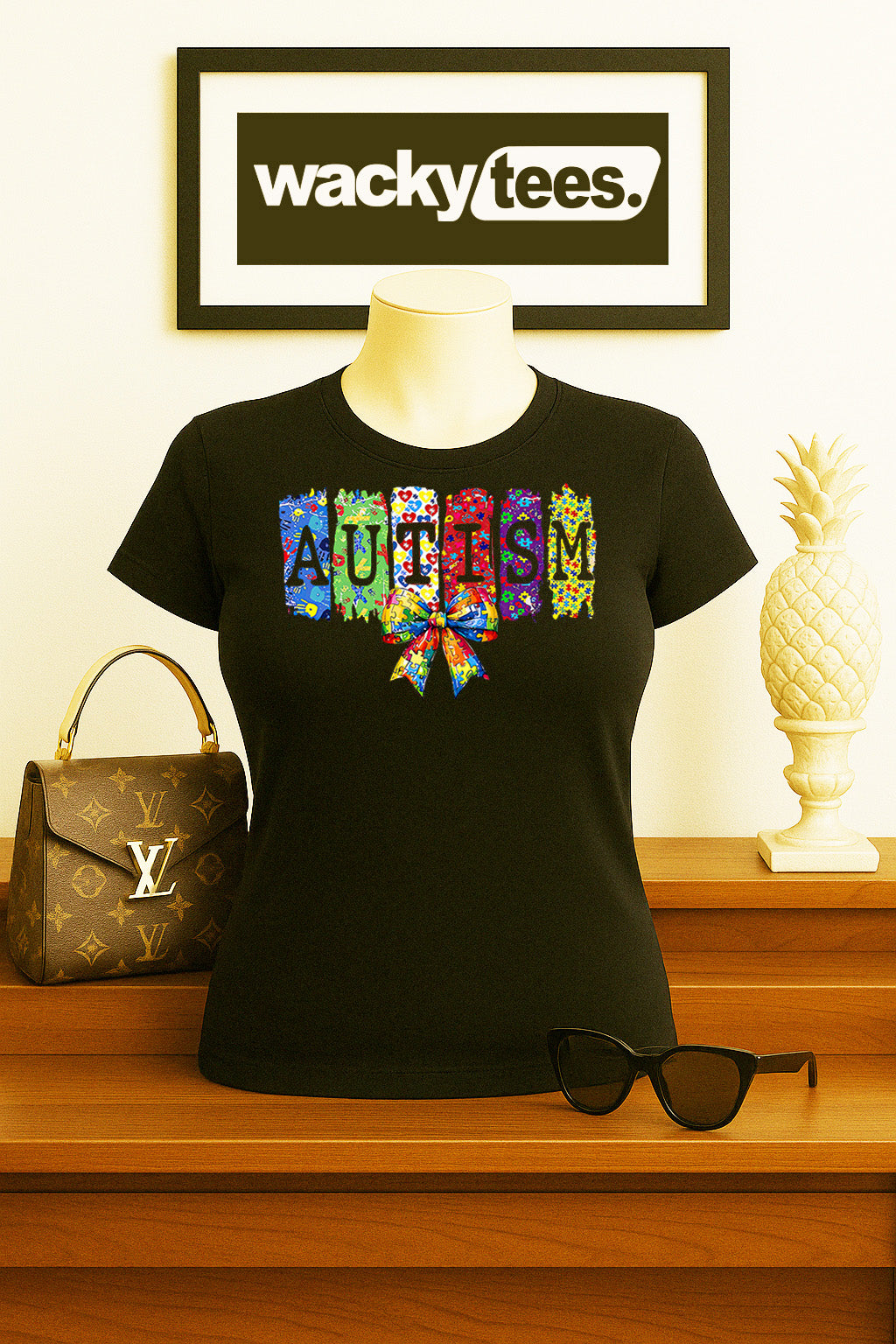 Autism Ribbon Awareness 2 Graphic Tee Shirt