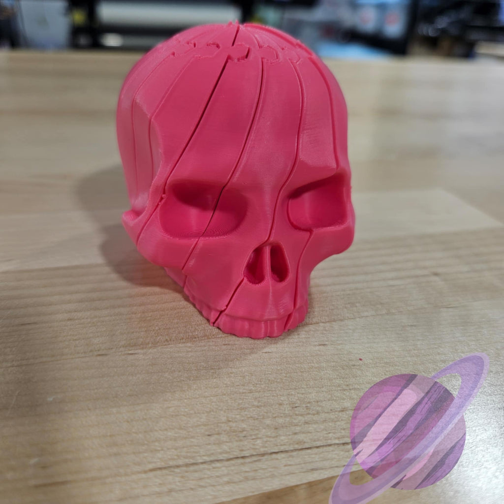COLORFUL FIDGET SKULL- 3D PRINTED