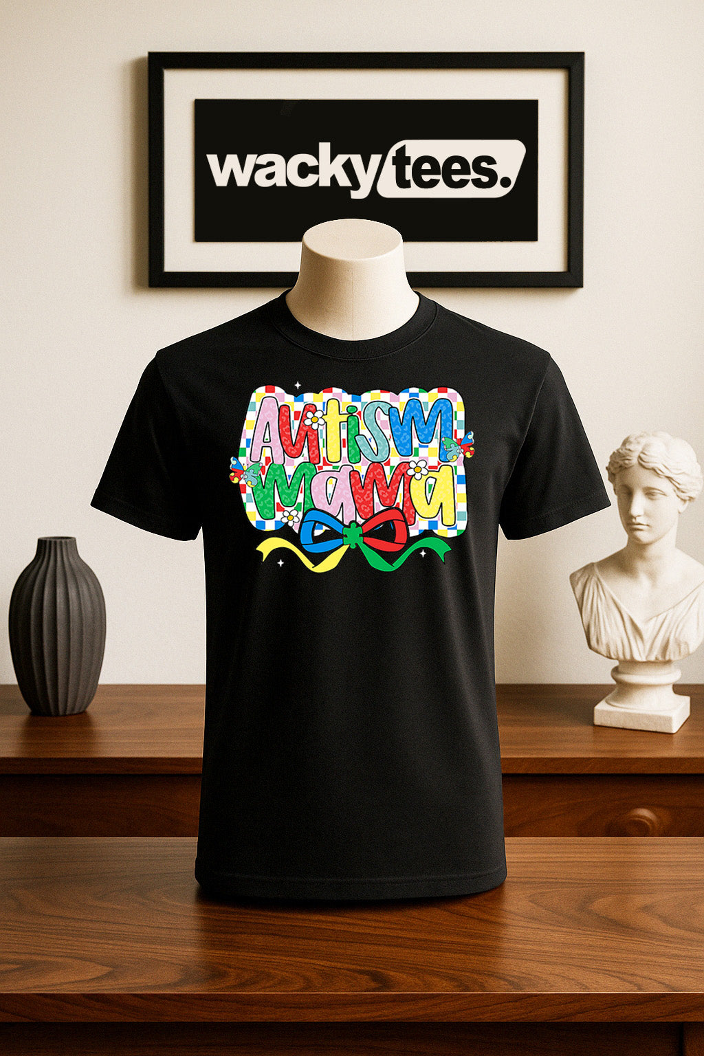 Autism Mama Awareness 2 Graphic Tee Shirt