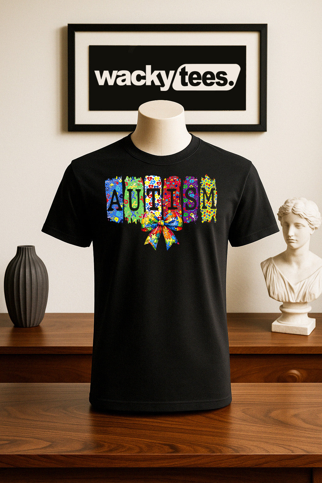 Autism Ribbon Awareness 2 Graphic Tee Shirt