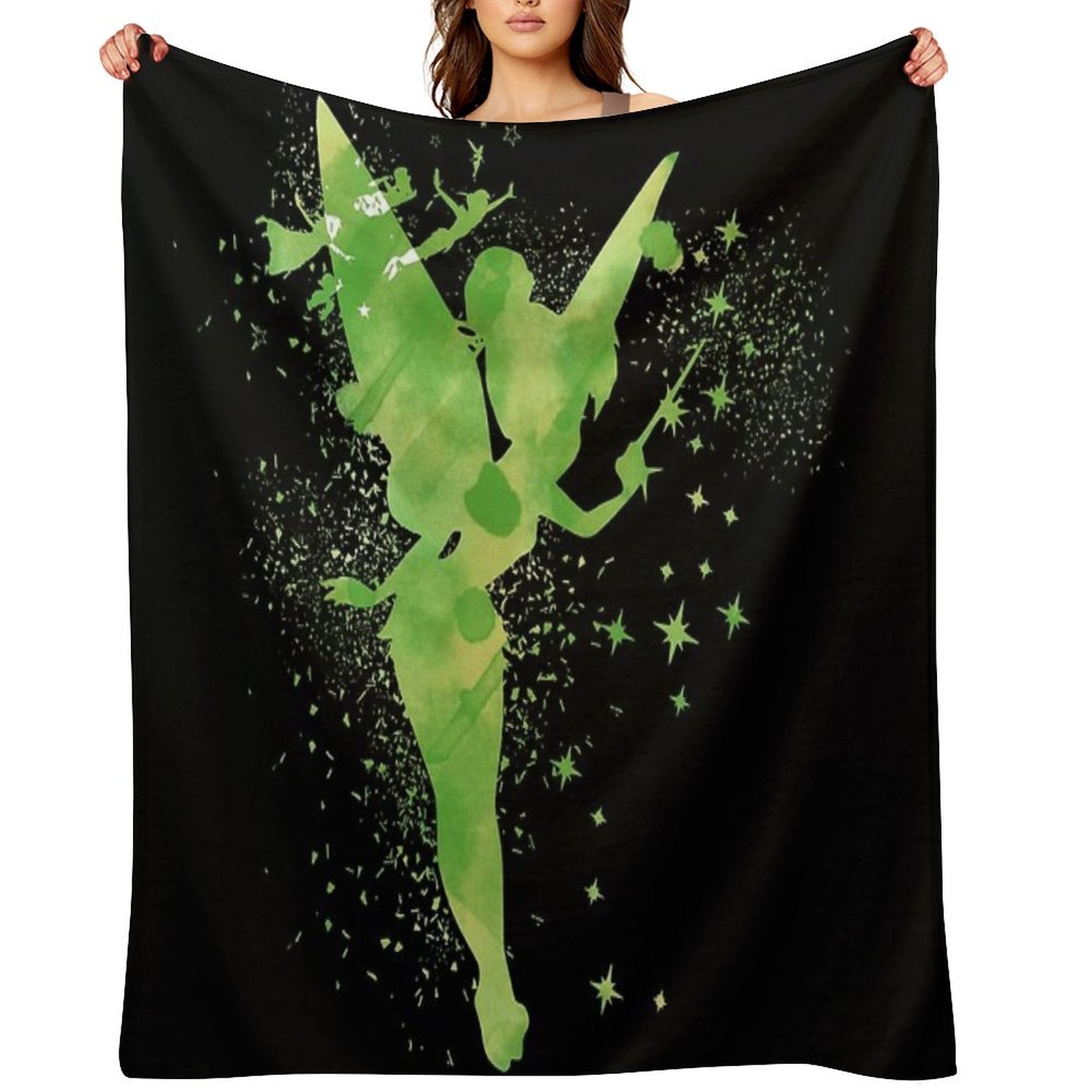 Tinker Bell Fairy Travel-friendly Throw Blanket