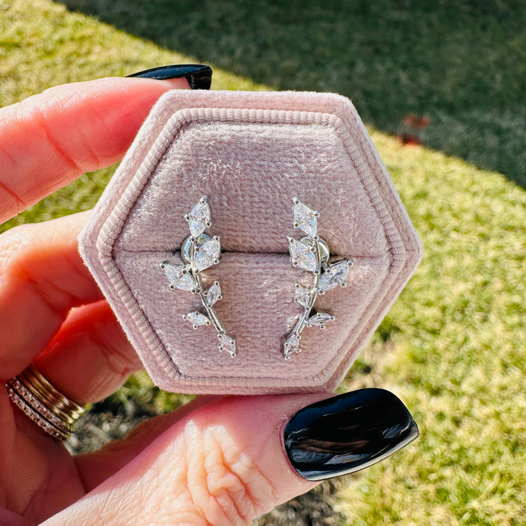 Ivy Earrings- Silver
