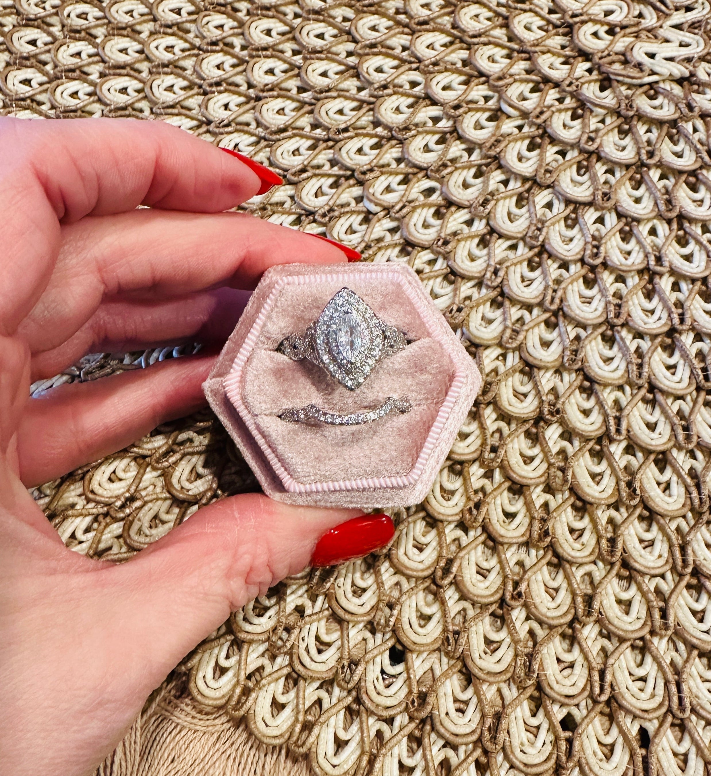 Grand Marquise Duo Ring Set