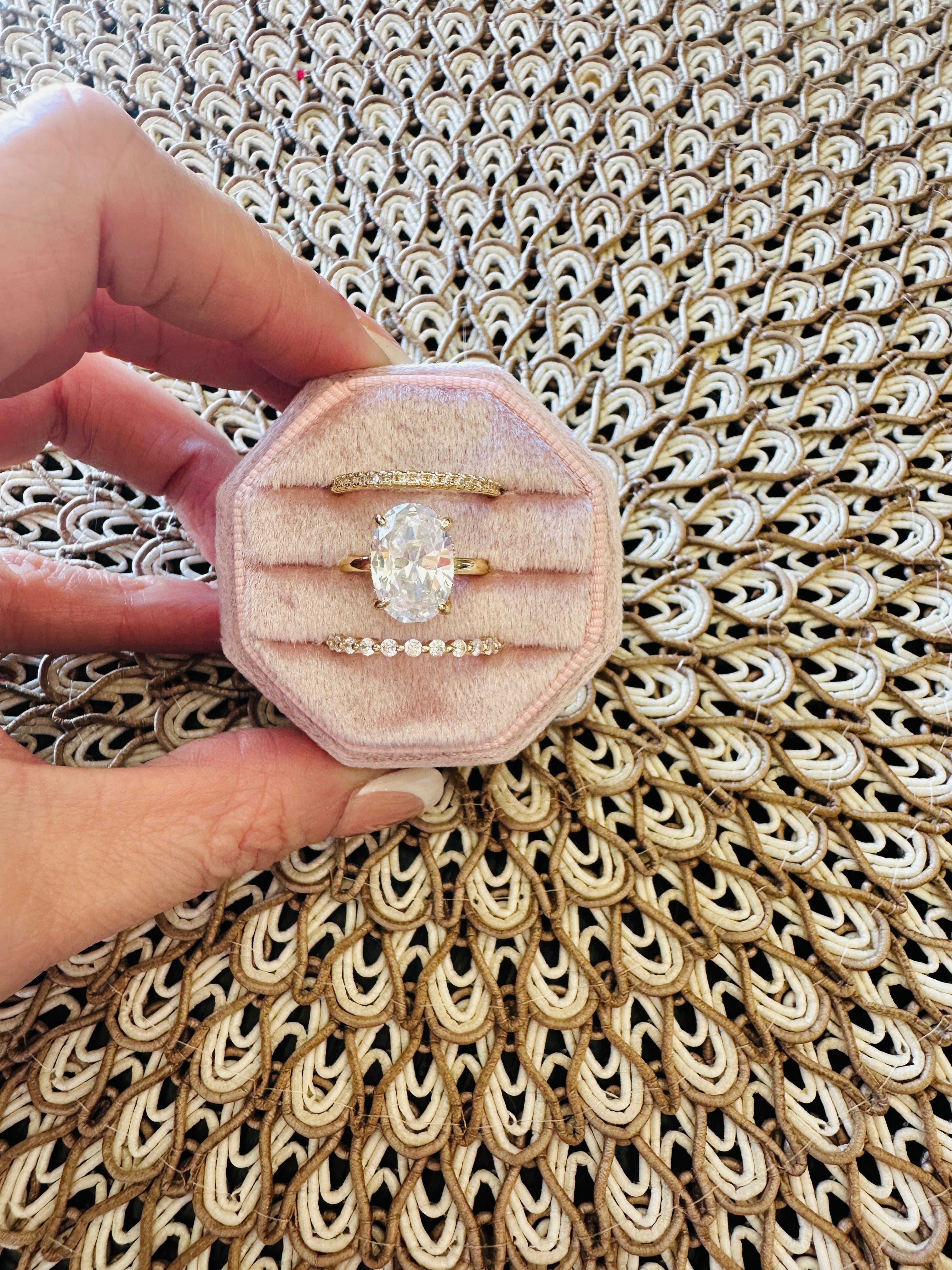 Alessandra 3 Piece Luxe Ring Set- Gold