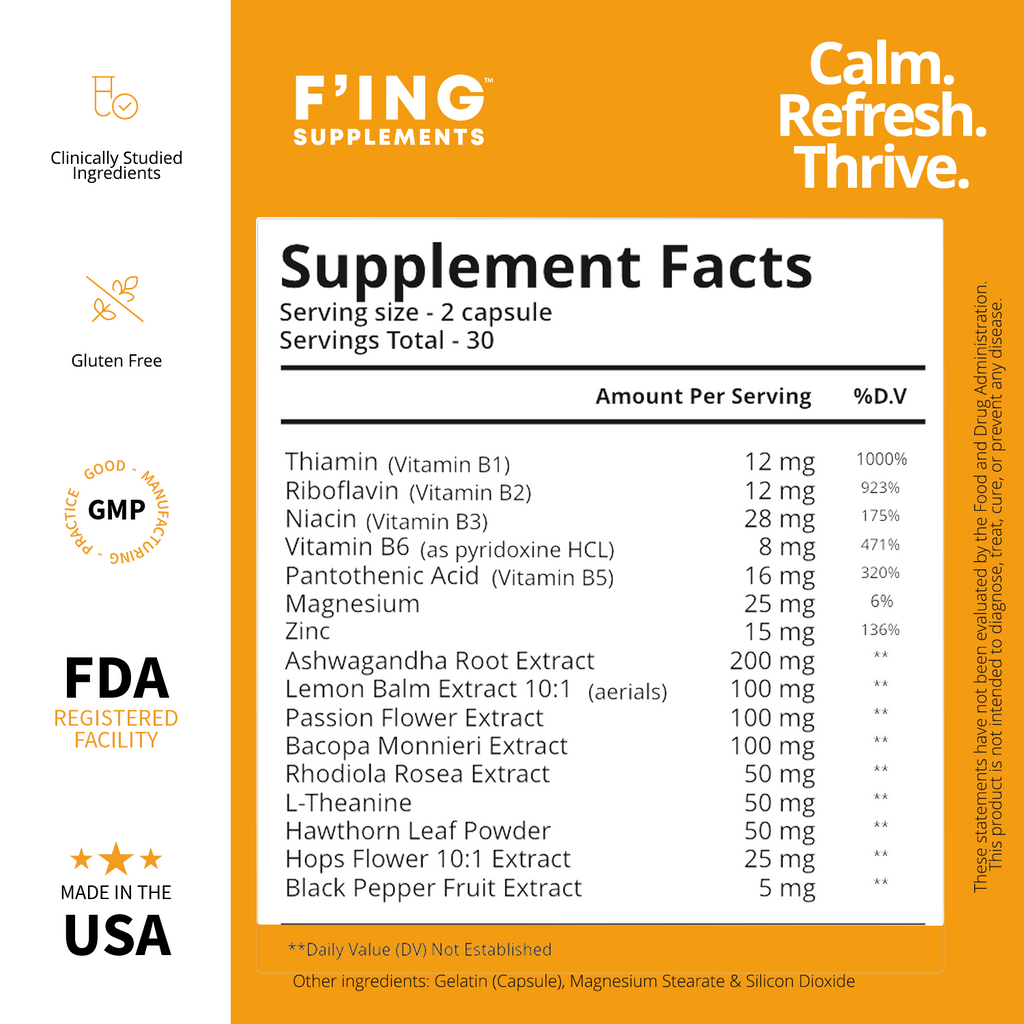 F'ing Calm - Natural Remedies & Supplements for Mood Support