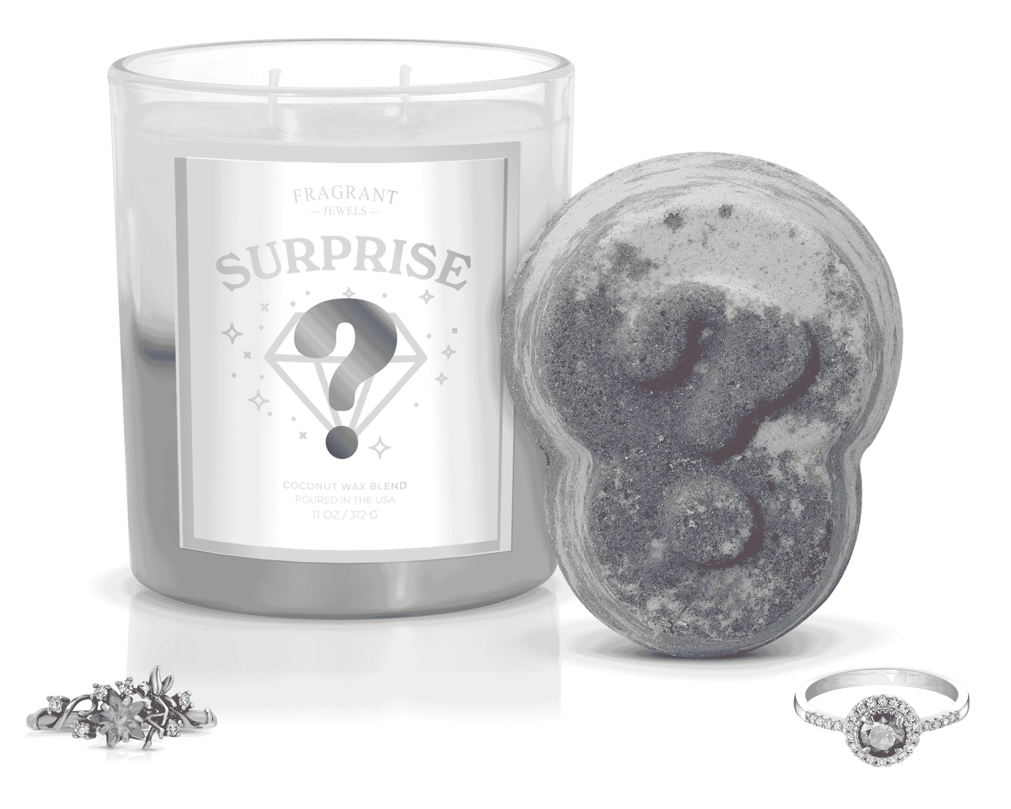 Surprise - Candle and Bath Bomb Set