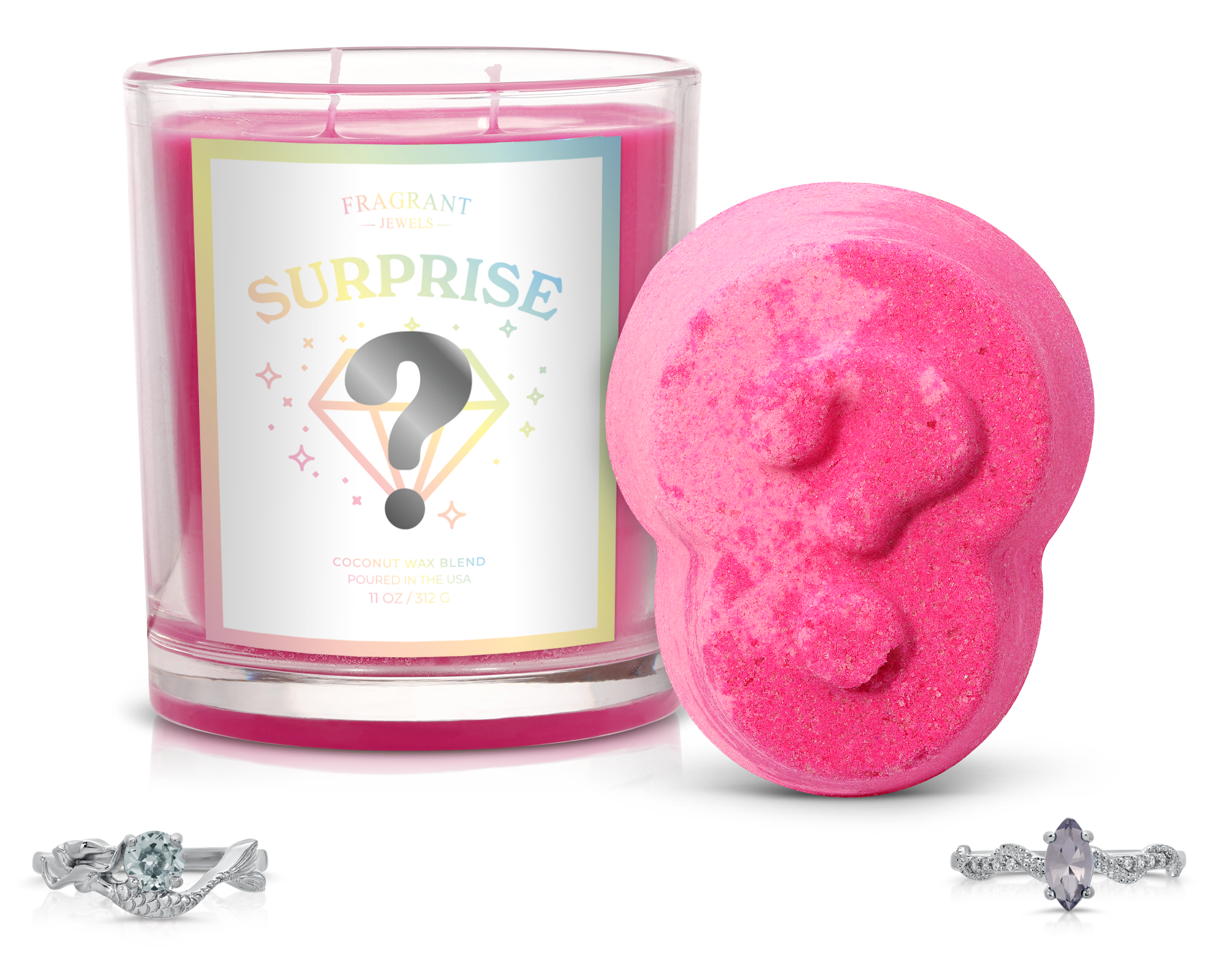 Surprise - Candle and Bath Bomb Set