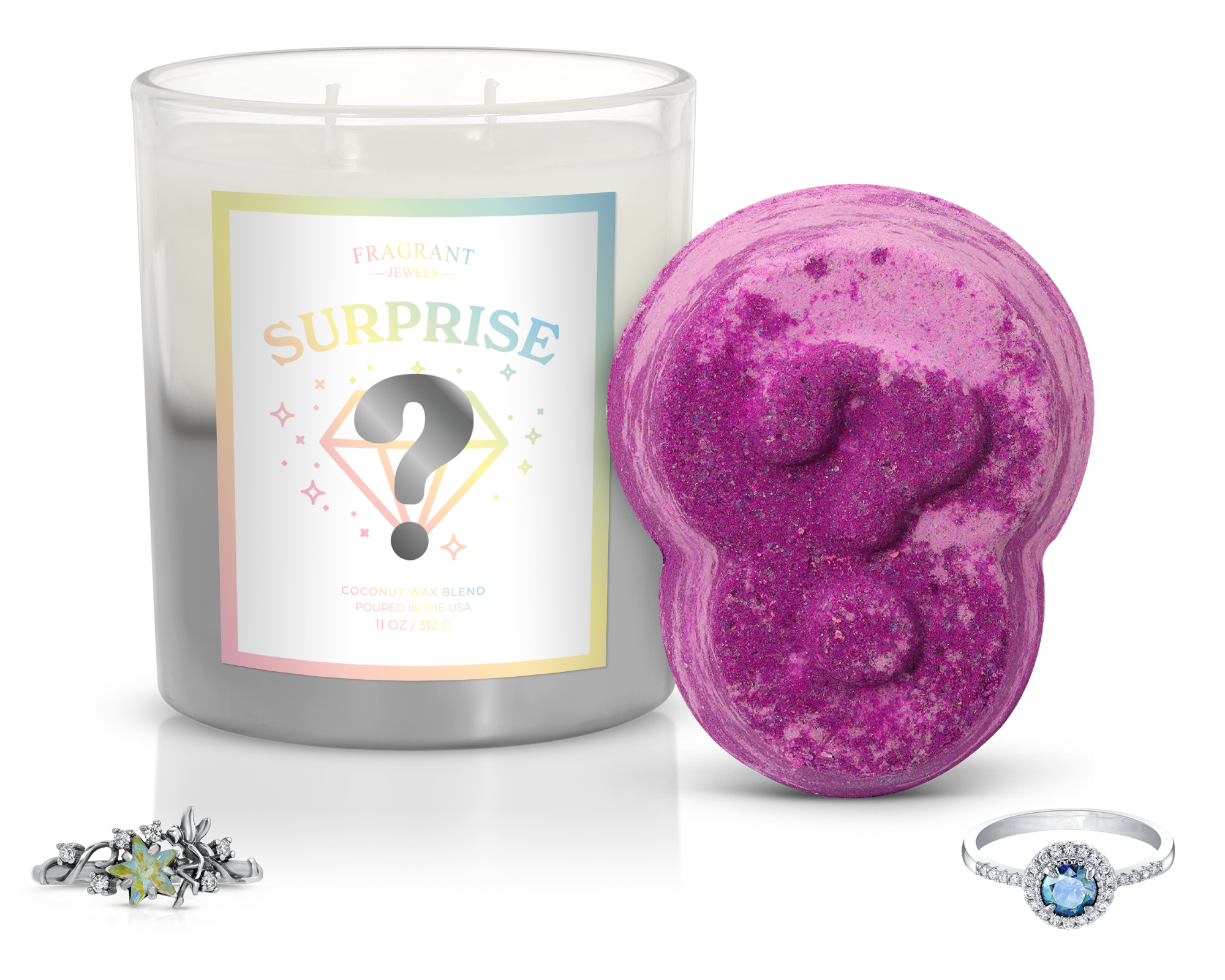 Surprise - Candle and Bath Bomb Set