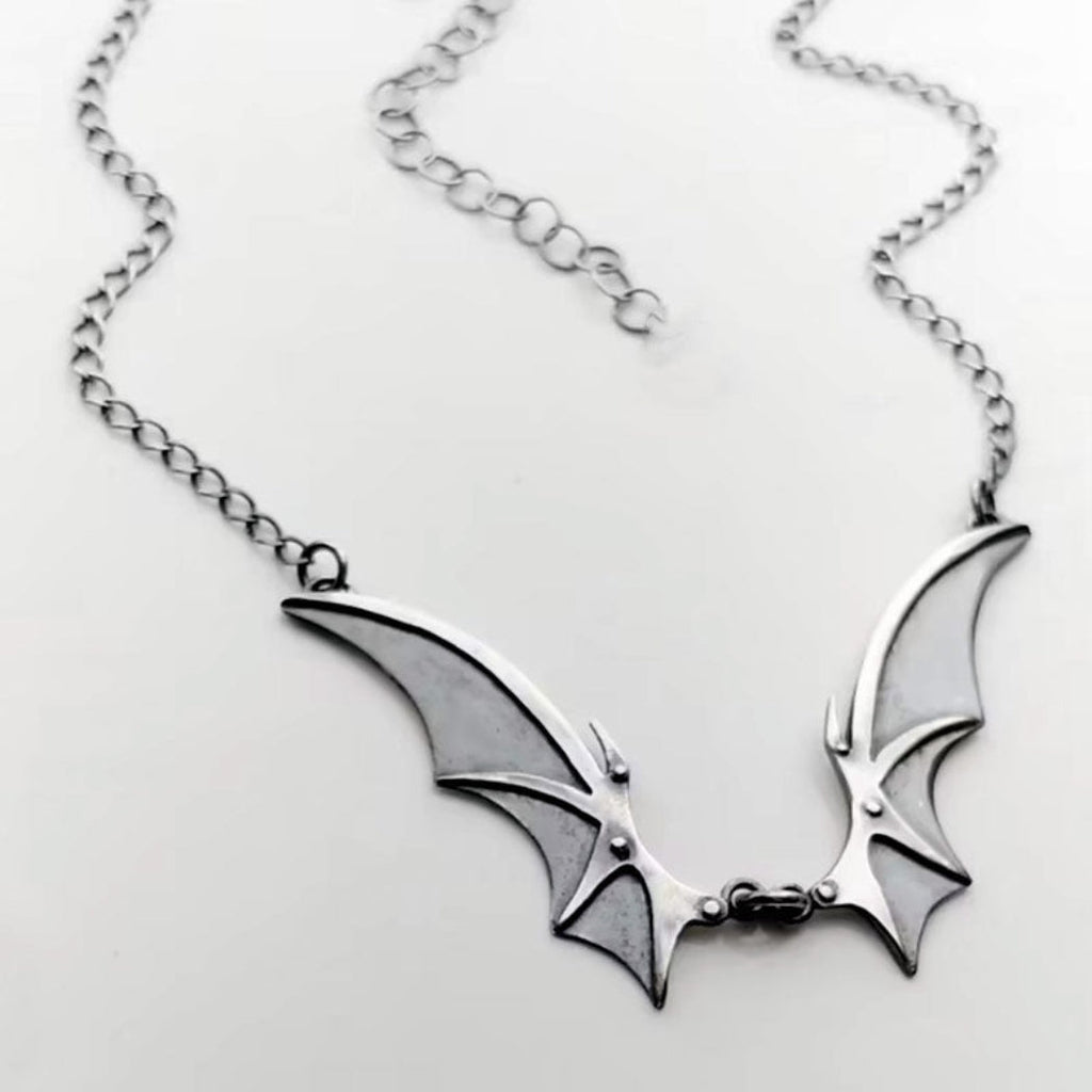 Delight in the Night Bat Wings Necklace