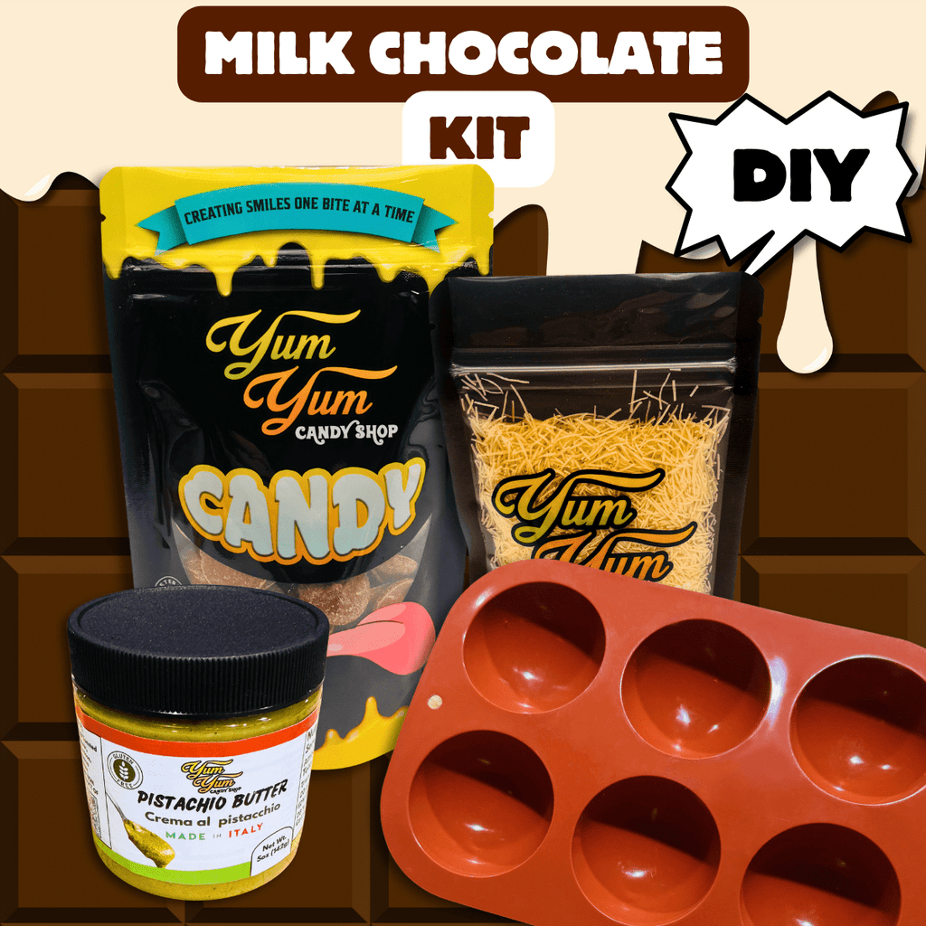 Dubai Pistachio Chocolate Bonbon Kit – DIY Sphere Candy with Kunafa | Yum Yum Candy Shop