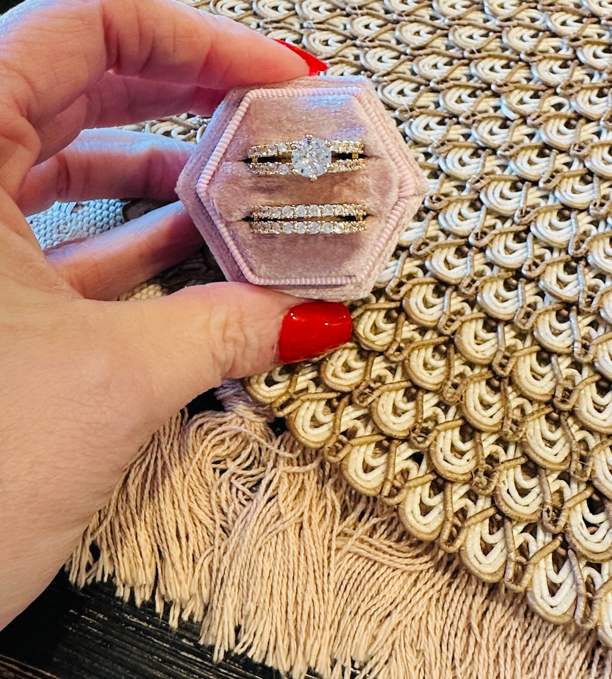 Bethany 2 Piece Ring Set-Gold