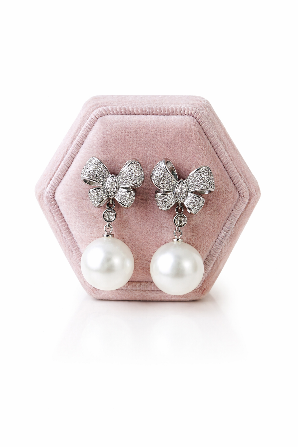 Pearl Bow Earrings