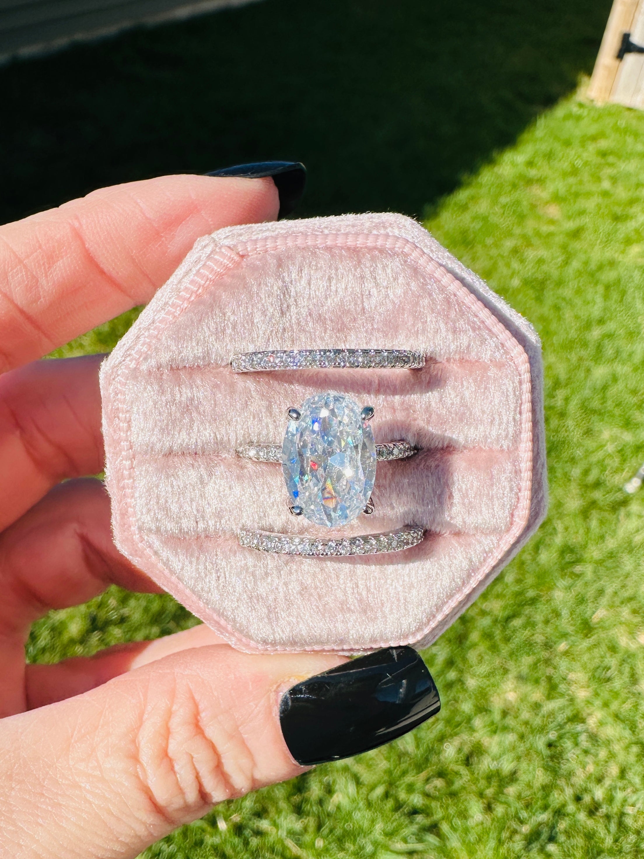 Aveline Oval Luxe 3 Piece Ring Set
