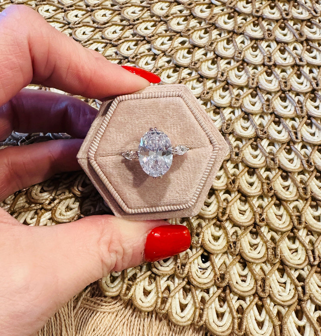 Isla Oval Marquise Ring