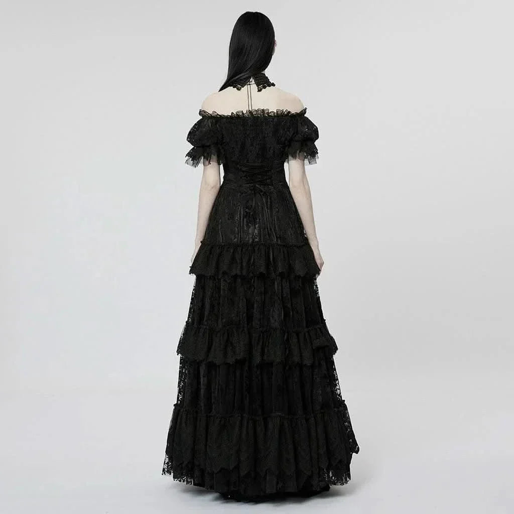 Graveyard Queen Gothic Layered Dress