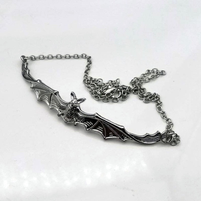 Creatures of the Night Gothic Bat Choker Necklace