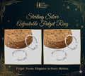 Sterling Silver Adjustable Fidget Ring