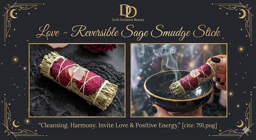 Love - Reversible Sage Smudge Stick 3-4"