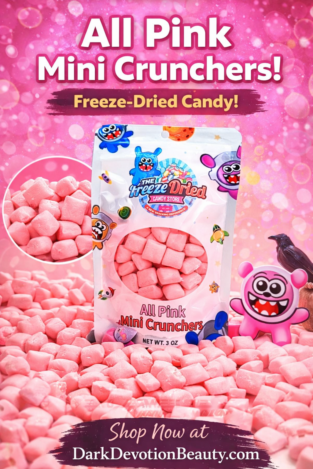 All Pink Mini Crunchers