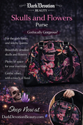 Skulls and Flowers Purse
