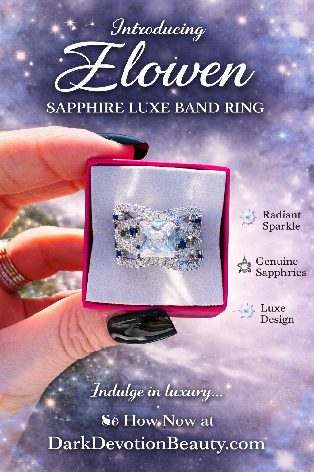 Elowen Sapphire Luxe Band Ring