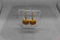 Pumpkin Drop Earrings Jewelry Spooky Halloween Witchy