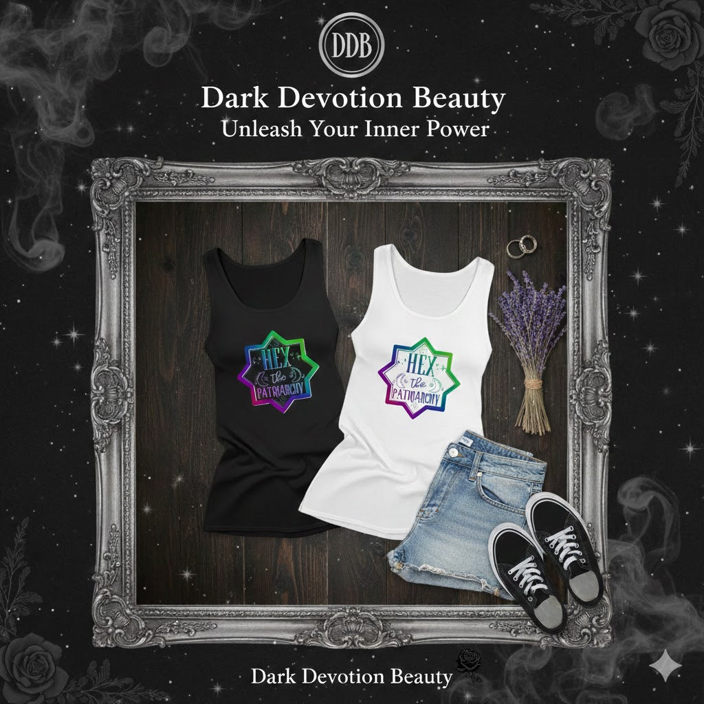 Hex the Patriarchy: Cosmic Conjure Women's Lace Tank