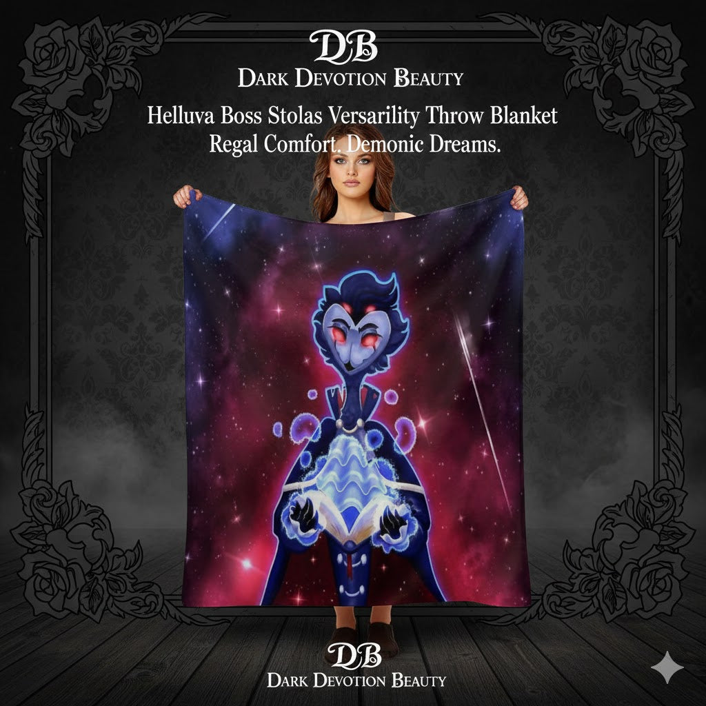 Helluva Boss Stolas Versatility Throw Blanket