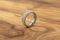 SK2320 Ladies Stackable Double Row Stone Ring