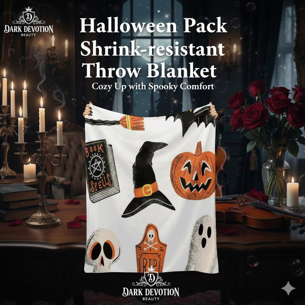 Halloween Pack Shrink-resistant Throw Blanket