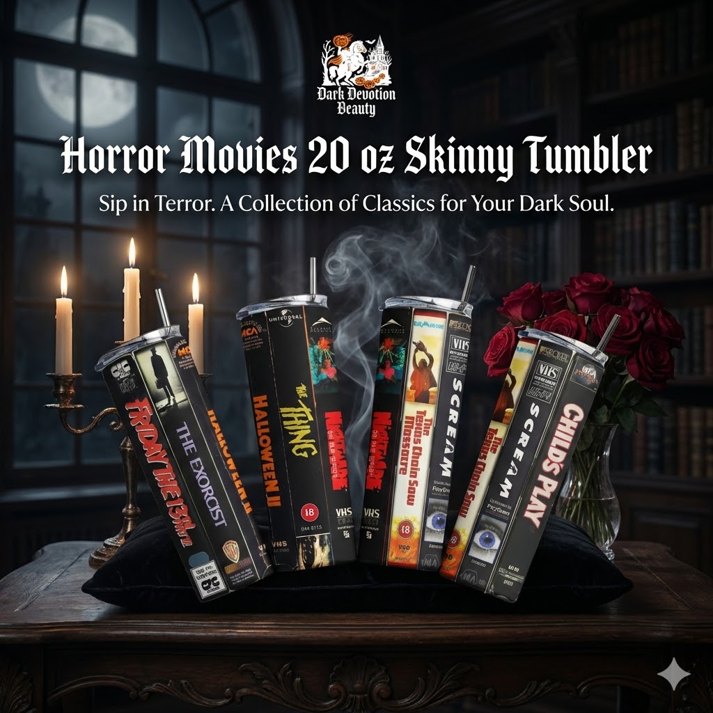 Horror Movies 20 oz Skinny Tumbler