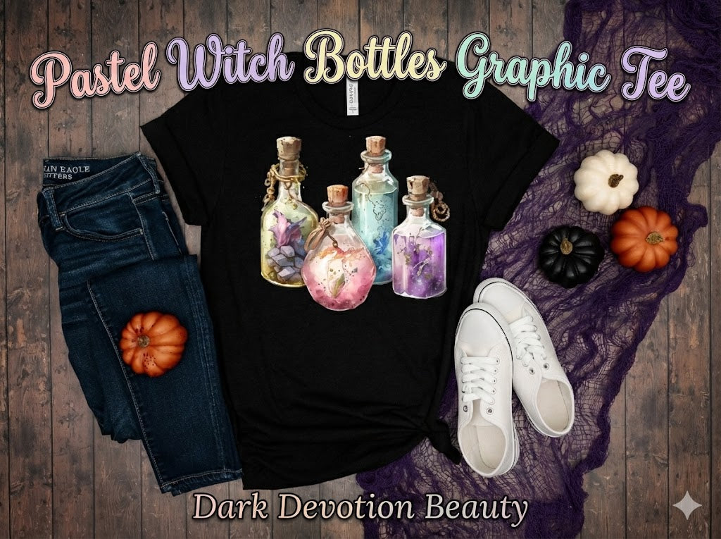 Pastel Witch Bottles Graphic Tee