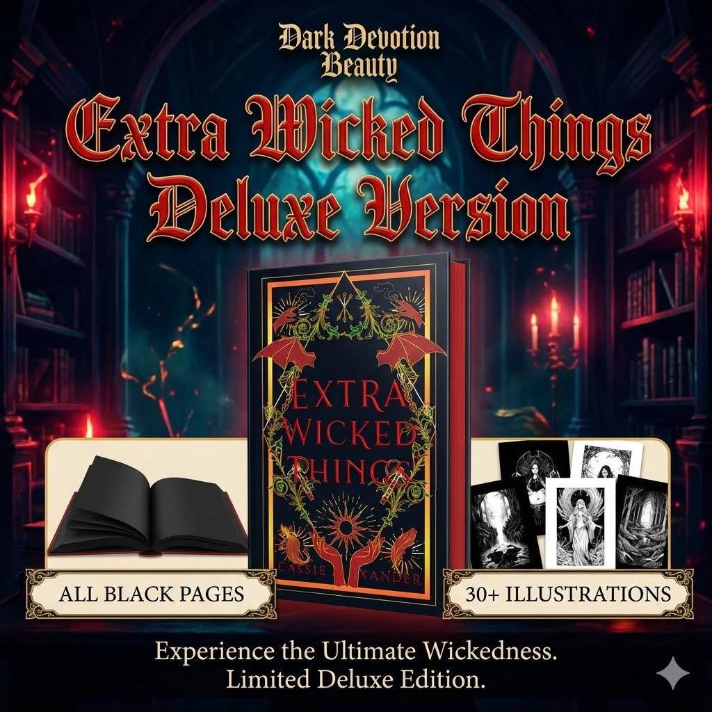 Extra Wicked Things Deluxe Version w/All Black Pages & 30 Illustrations