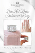 Lisa Art Deco Statement Ring