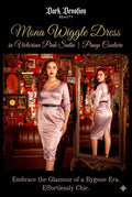 Mona Wiggle Dress in Victorian Pink Satin | Pinup Couture