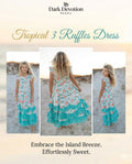 Tropical 3 Ruffles Dress