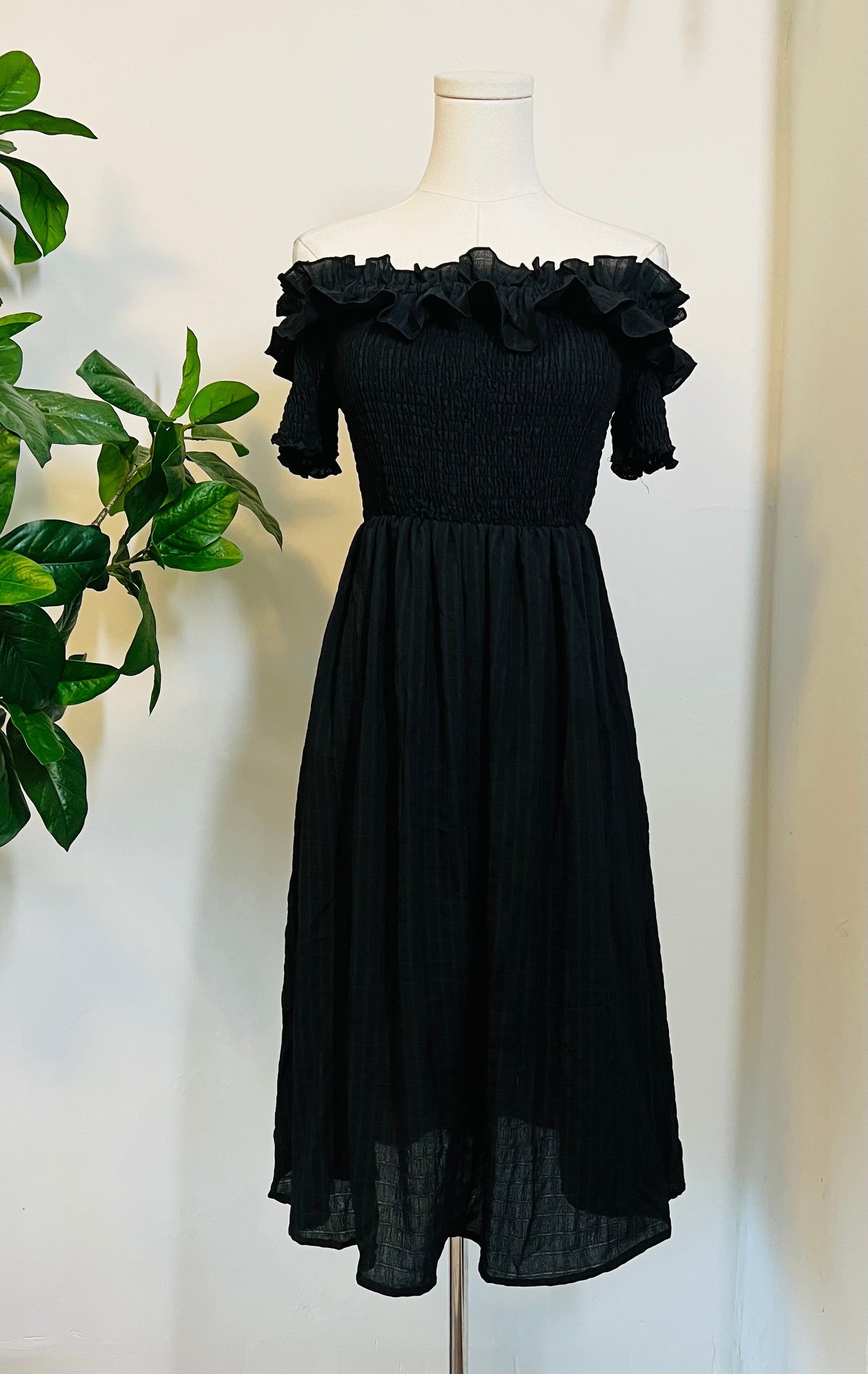 Hilda - Dark Plaid Cottage Dress