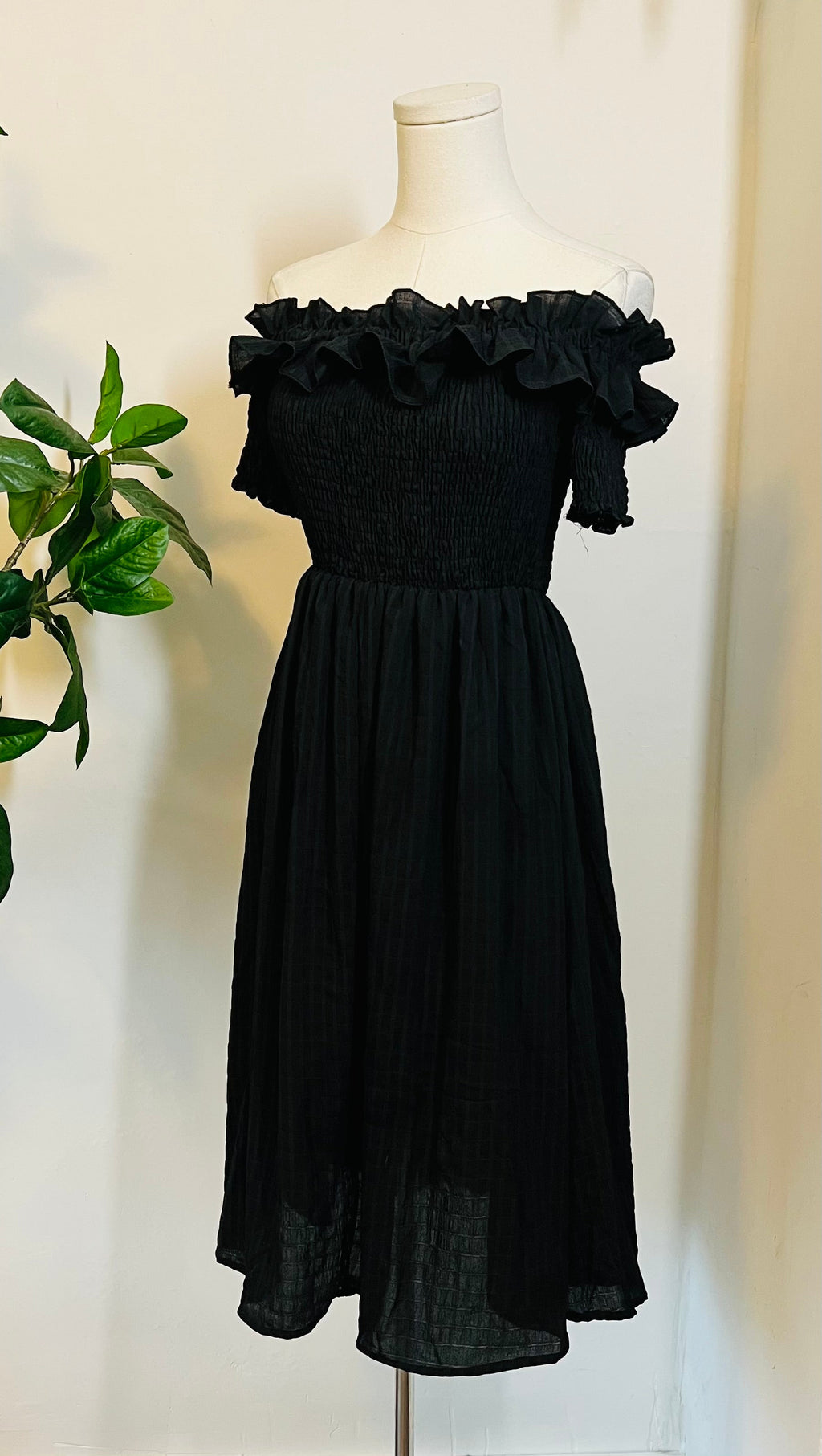 Hilda - Dark Plaid Cottage Dress